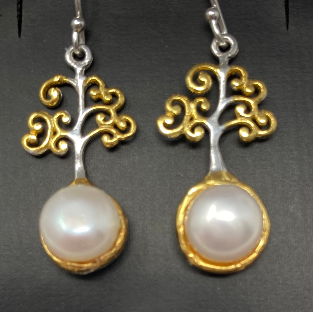 Genuine Dainty Pearl Earrings