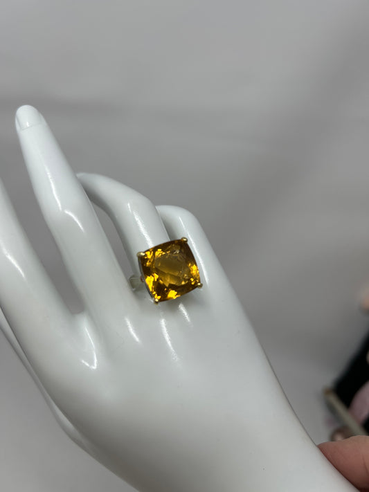 Genuine Golden Citrine Ring