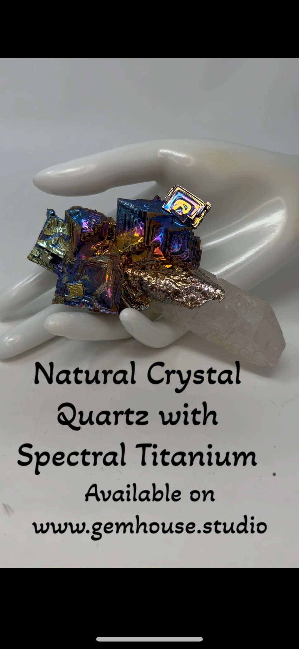 A Hunka Hunka Burning Love Genuine Quartz Crystal with Titanium