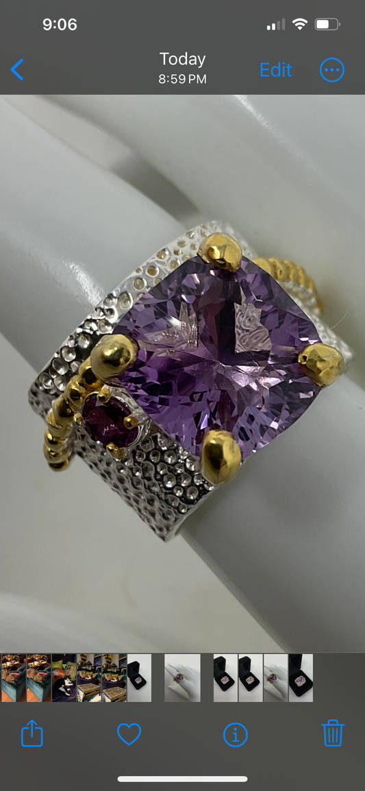 Absolutely Amazing Genuine Amethyst Ring