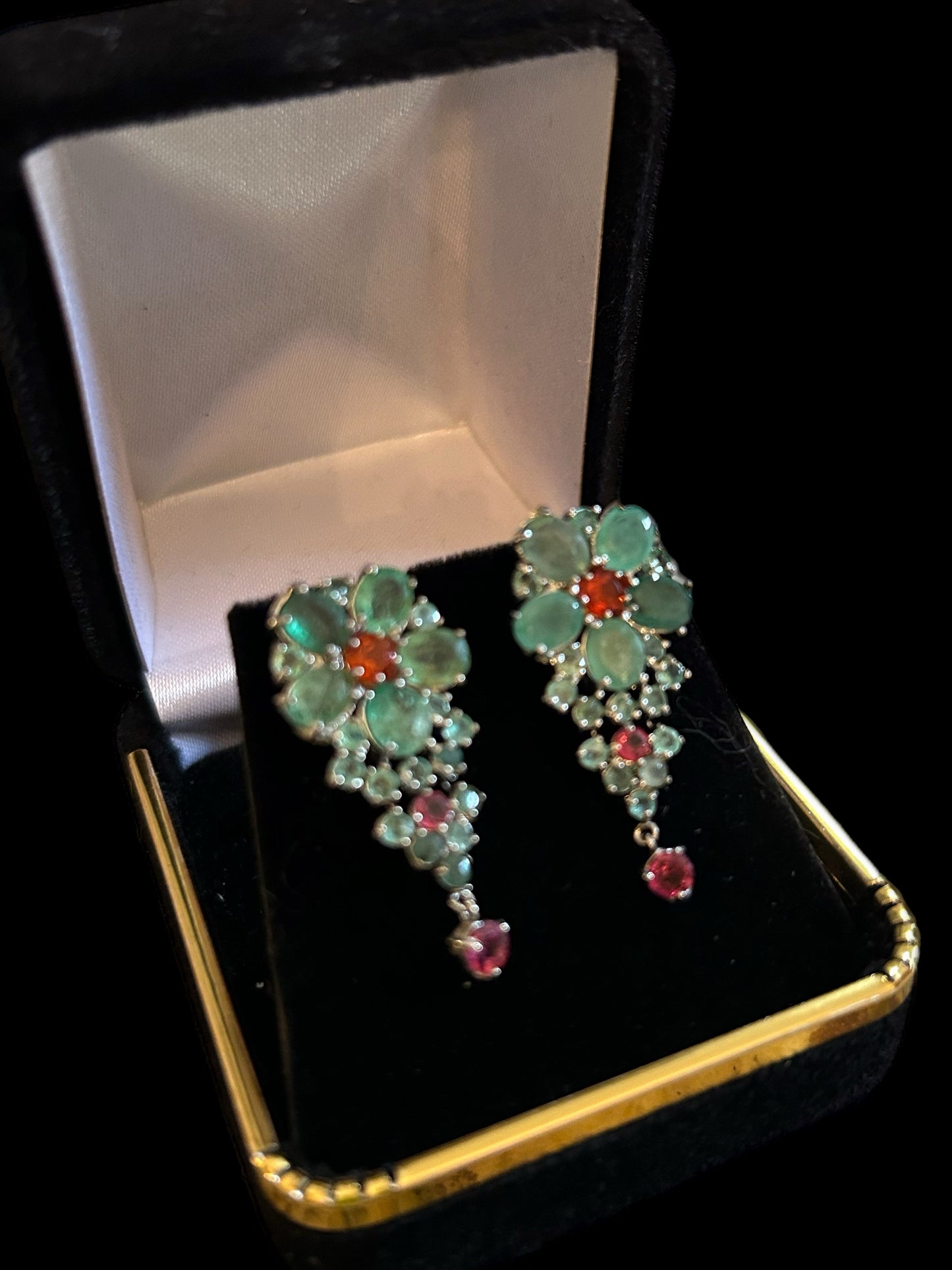 Genuine Emerald Earrings