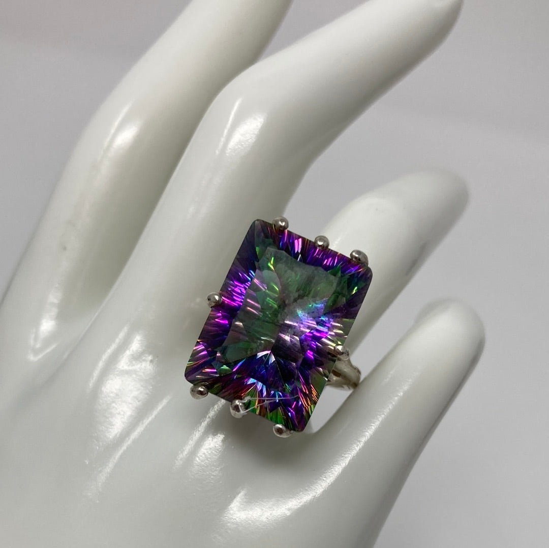 Mystic Fire Topaz Ring