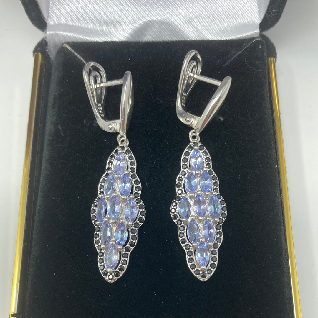 Genuine Tanzanite Earrings