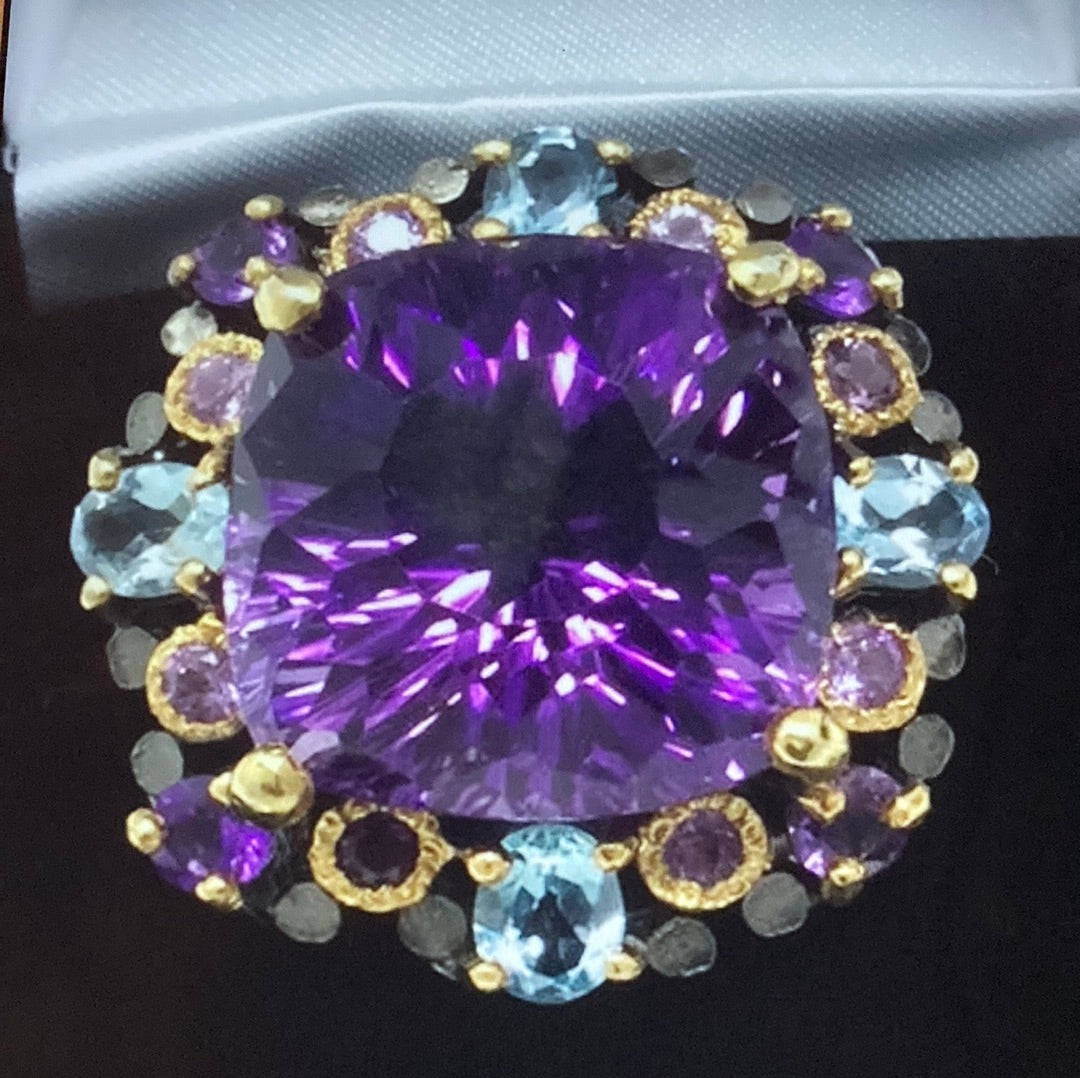 AAA+ Genuine Amethyst Ring
