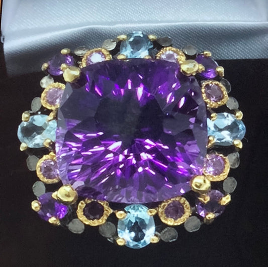 AAA+ Genuine Amethyst Ring