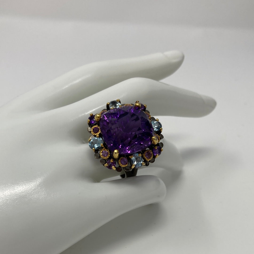 AAA+ Genuine Amethyst Ring