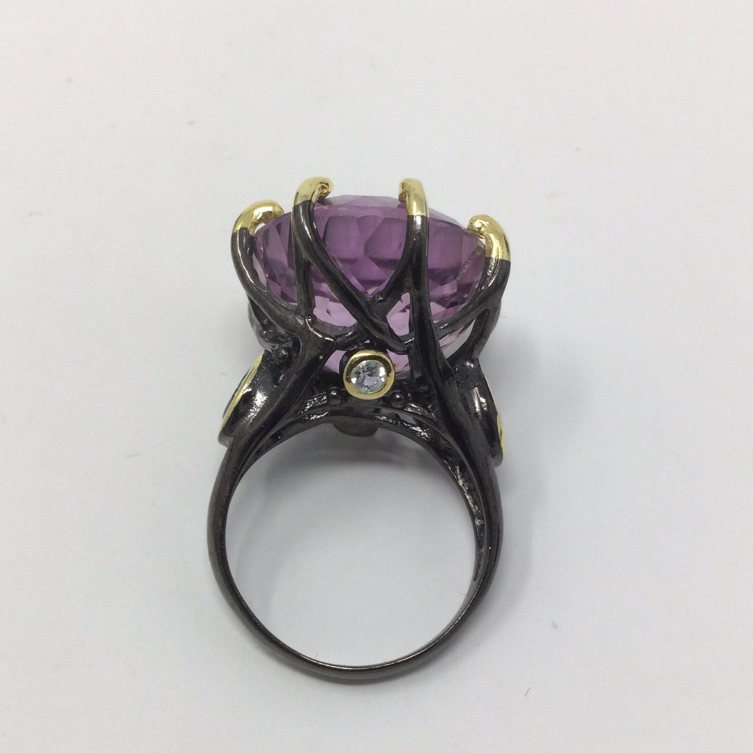 Awe Inspiring Genuine Ametrine 30 CTW Ring