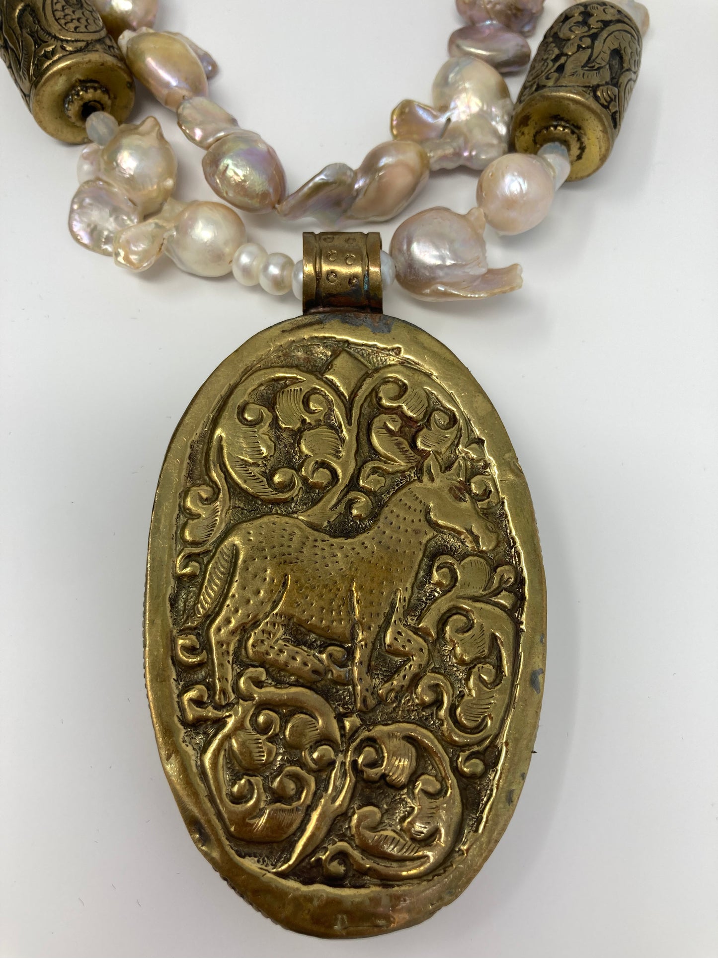 Genuine Baroque Pearl Necklace Handmade Artist Original