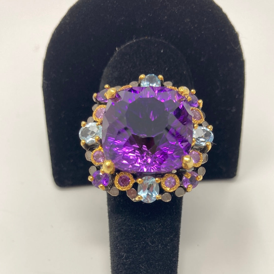AAA+ Genuine Amethyst Ring
