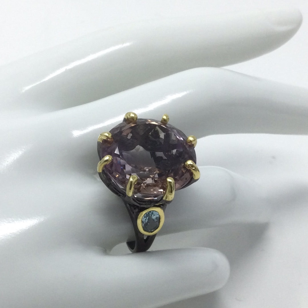 Awe Inspiring Genuine Ametrine 30 CTW Ring