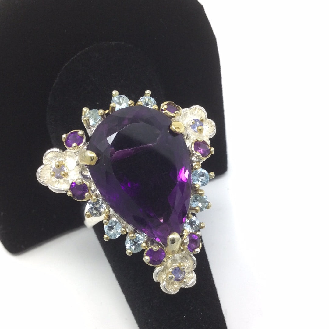 Amorous Amethyst Genuine 30 CTW Ring