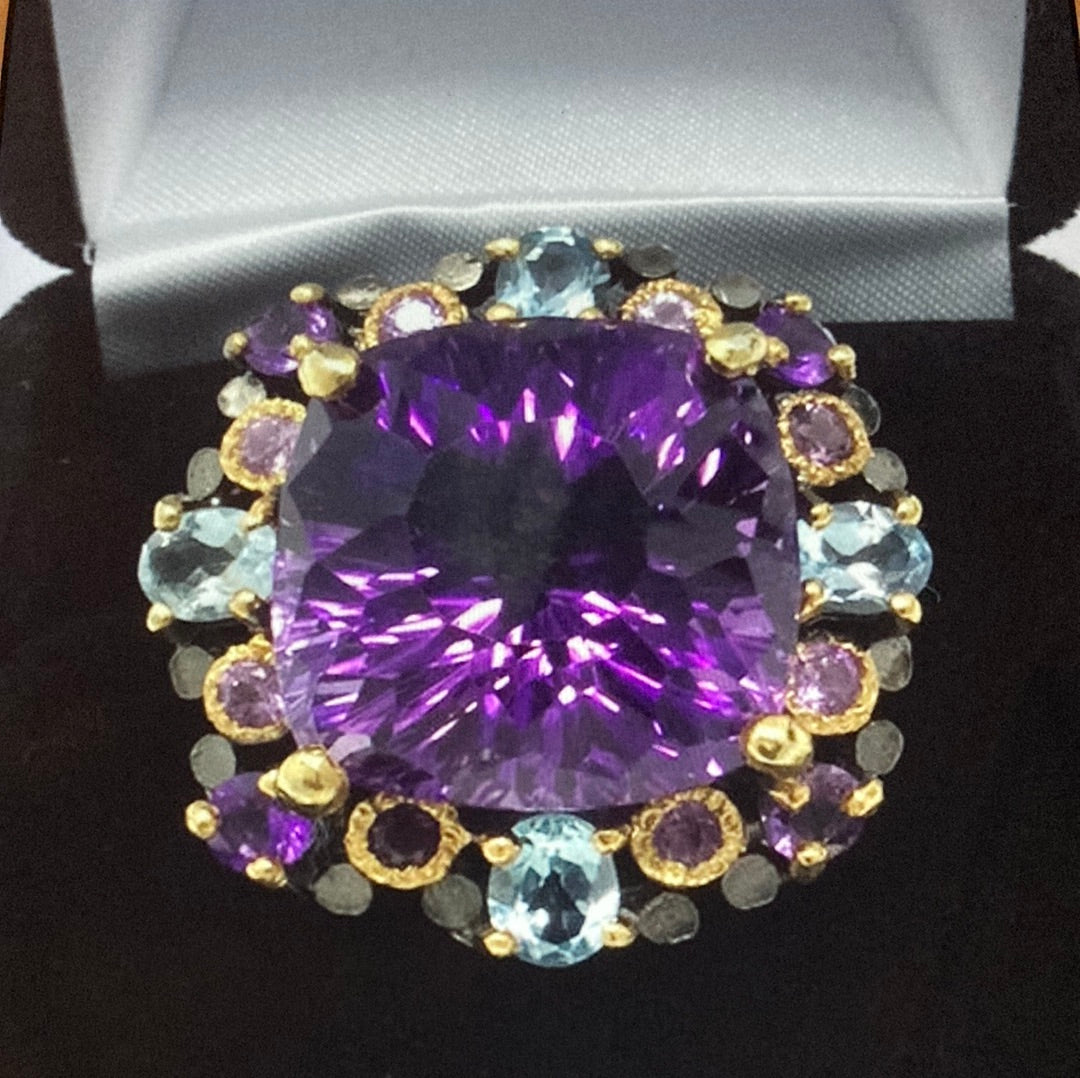 AAA+ Genuine Amethyst Ring