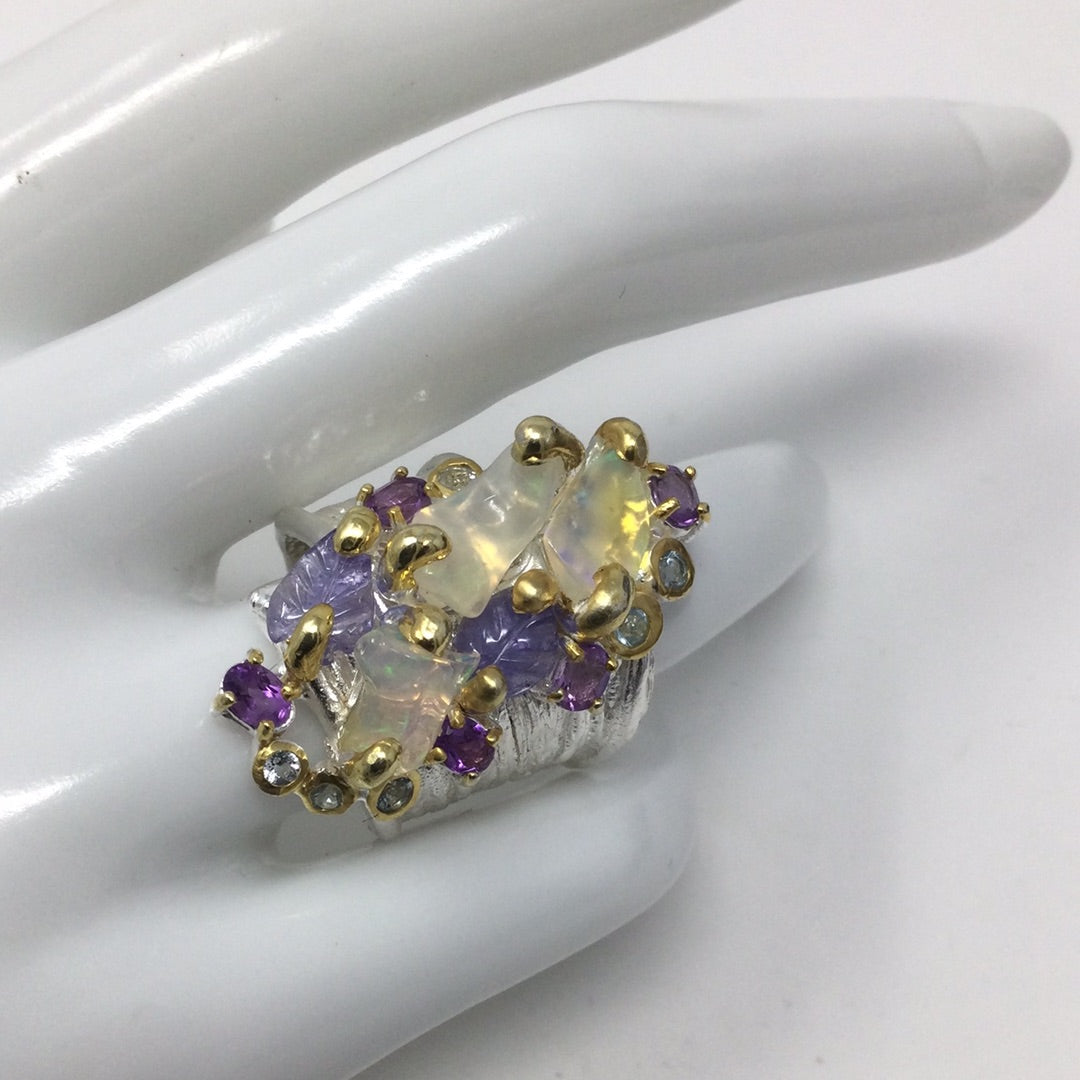 Opal Explosion Masterpiece Ring