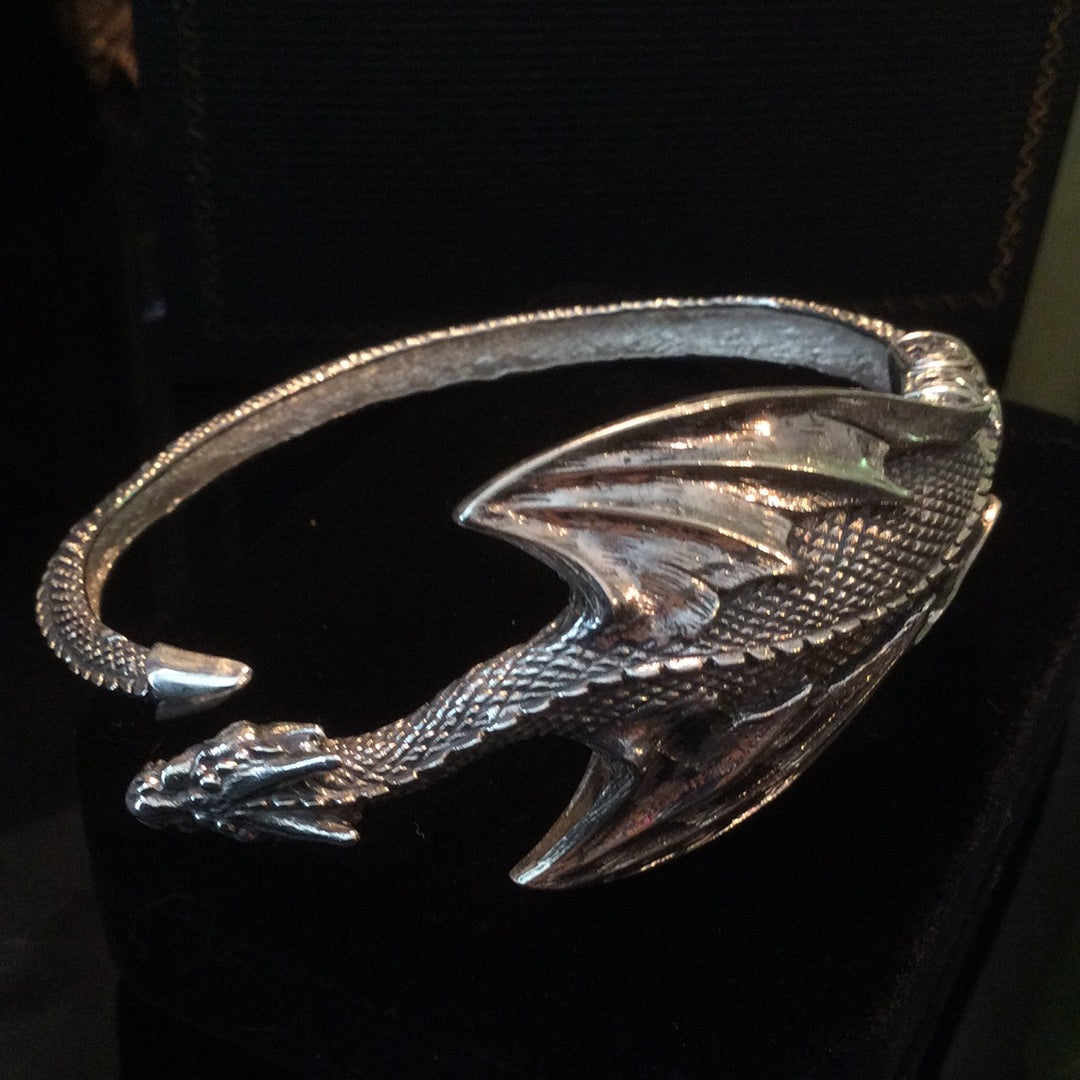 Custom Made Sterling Silver Dragon Bracelet