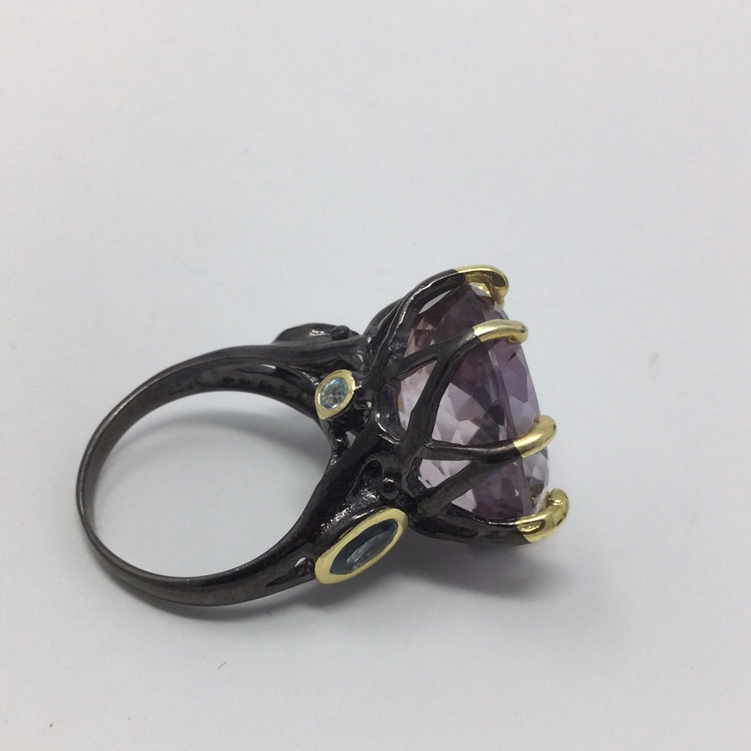 Awe Inspiring Genuine Ametrine 30 CTW Ring