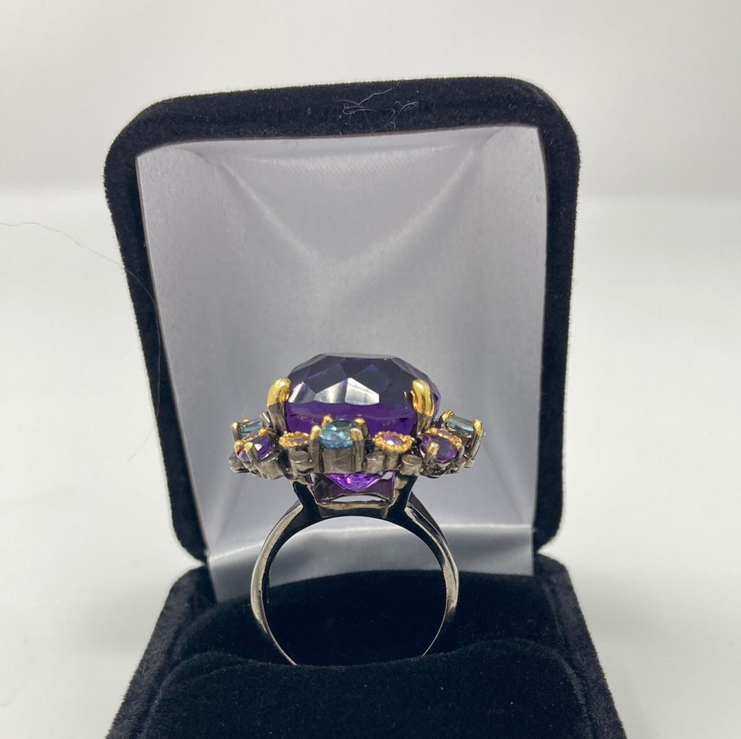 AAA+ Genuine Amethyst Ring