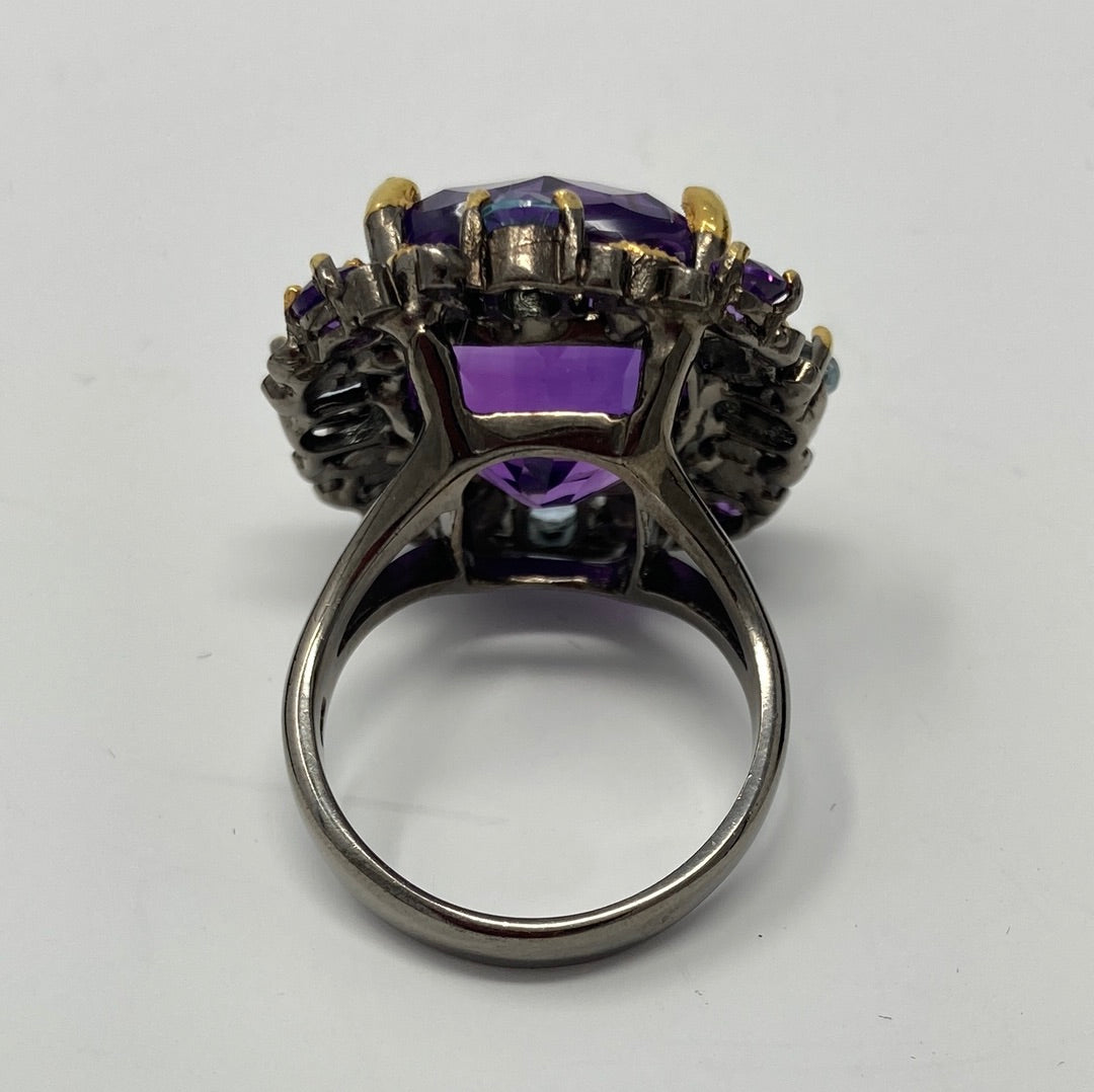 AAA+ Genuine Amethyst Ring