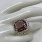 Artistic Genuine Ametrine Accented with Genuine Sapphire