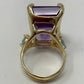 Majestic 34 CTW Genuine Amethyst Ring