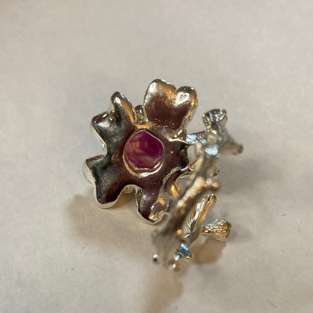 Genuine Star Ruby Ring