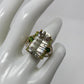 Genuine Green Amethyst & Russian Chrome Diopside Ring