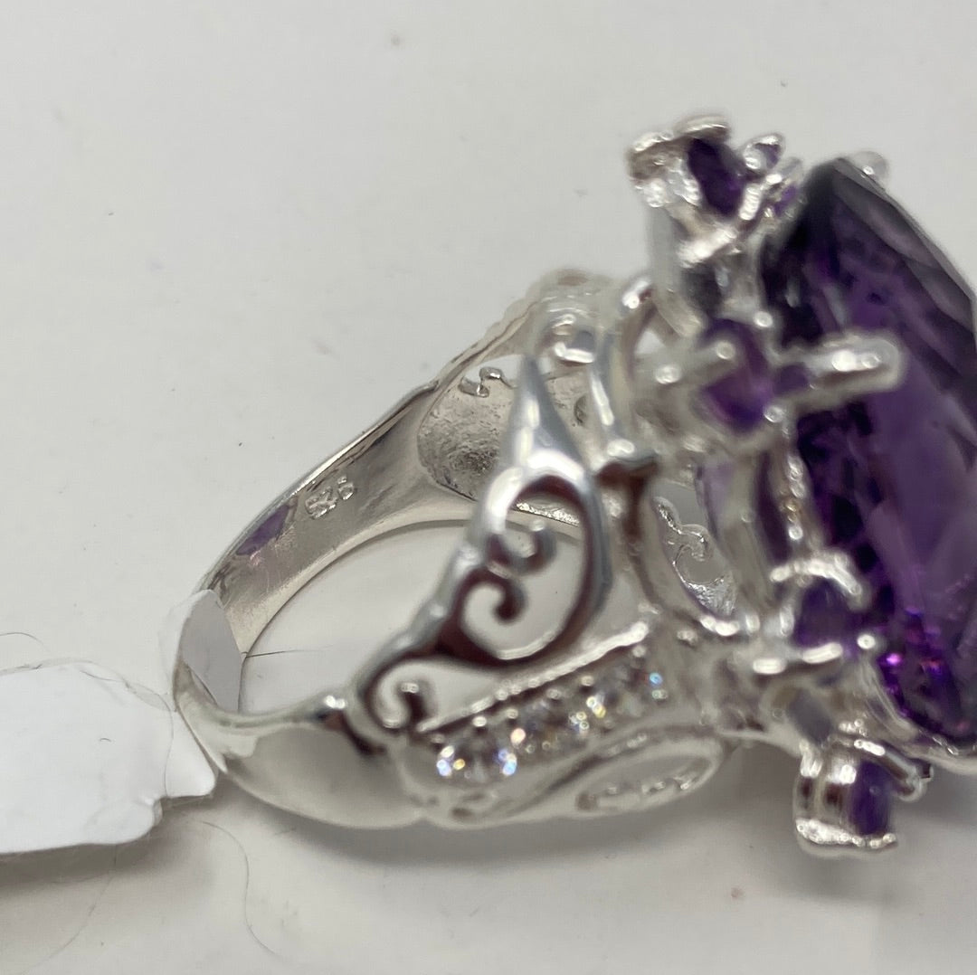 Passionate Genuine 34CTW Amethyst Ring