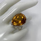 Incredibly 32+ CTW Genuine Citrine Ring