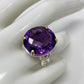 Extraordinary Genuine 24 CTW Amethyst Ring