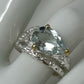 Exquisite Genuine Aquamarine Ring
