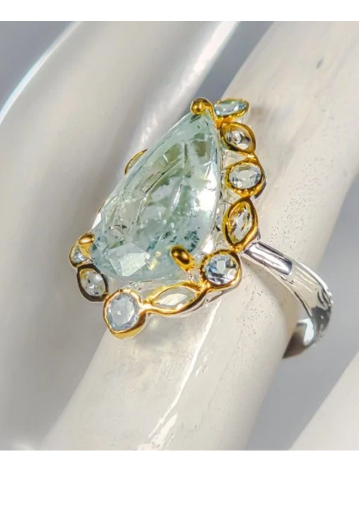 Genuine Aquamarine Ring