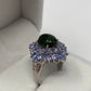 OO LA LA Genuine Black Opal, Sapphire & Tanzanite Ring