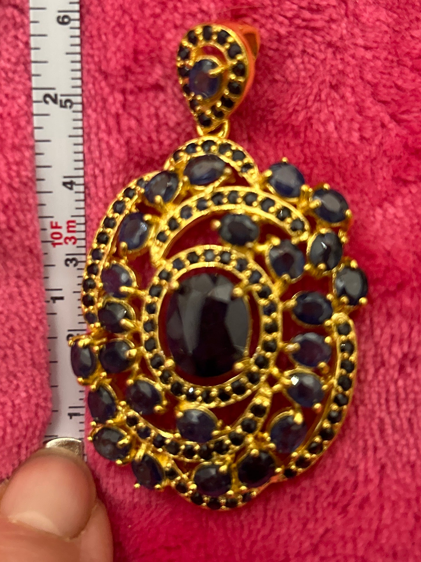 Exceptionally Exquisite Genuine Sapphire Pendant