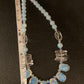 Opalite Necklace with Rock Crystal Quartz Necklace, Artist original