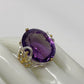 Majestic 40 CTW GENUINE AMETHYST & Topaz Ring