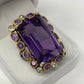 Exceptional  40+ CTW Genuine Amethyst Ring