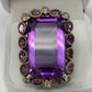 Exceptional  40+ CTW Genuine Amethyst Ring