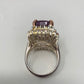 Artistic Genuine Ametrine Accented with Genuine Sapphire