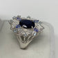 Fascinating Genuine Sapphire & Tanzanite Ring