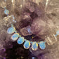 Opalite Necklace with Rock Crystal Quartz Necklace, Artist original