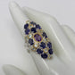 Queen of Sheba, Genuine Iolites, Amethyst & Topaz Ring