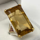 Monumental 45 CTW Genuine Citrine Ring