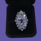 Genuine Tanzanite & Garnet Ring