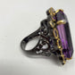 Exceptional  40+ CTW Genuine Amethyst Ring