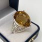 Incredibly 32+ CTW Genuine Citrine Ring