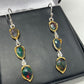 Enchanting Genuine Black Opal Earrings