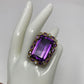 Exceptional  40+ CTW Genuine Amethyst Ring