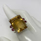 Decadent 30 CTW Genuine Citrine Ring