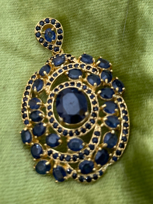 Exceptionally Exquisite Genuine Sapphire Pendant