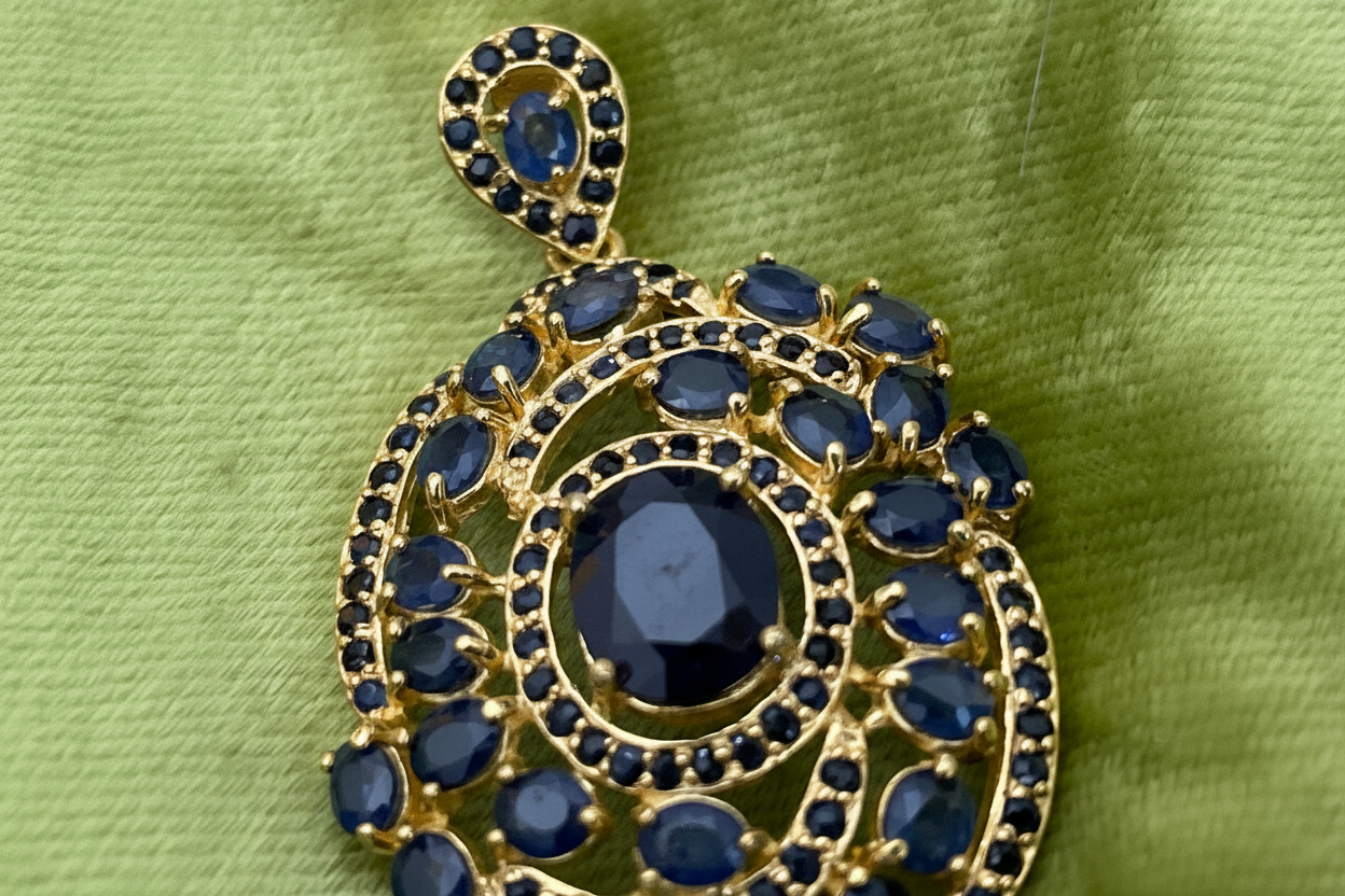 Exceptionally Exquisite Genuine Sapphire Pendant