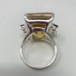 Decadent 30 CTW Genuine Citrine Ring